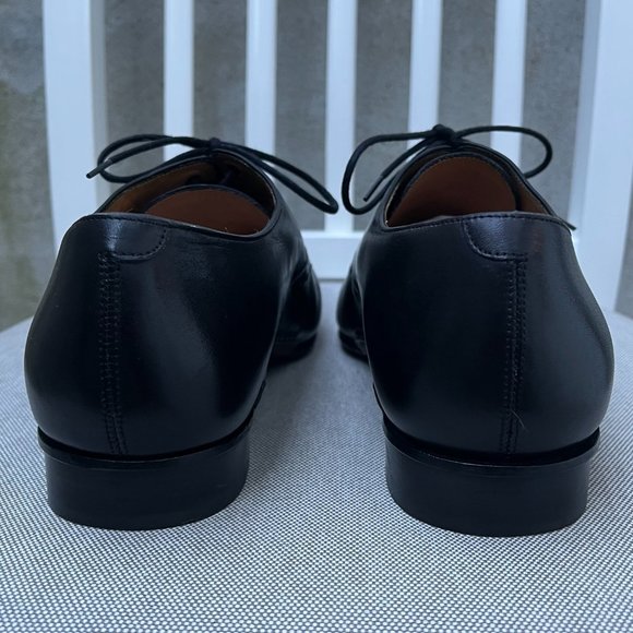 Henrique Enko Men\'s Black Leather Oxford Square Toe Lace Up Dress Shoes 43.5 9.5 main image 8